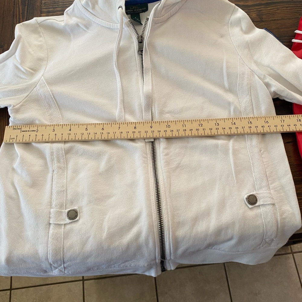 Ralph Lauren Cream Zip-Up Hoodie - Picture 5 of 7